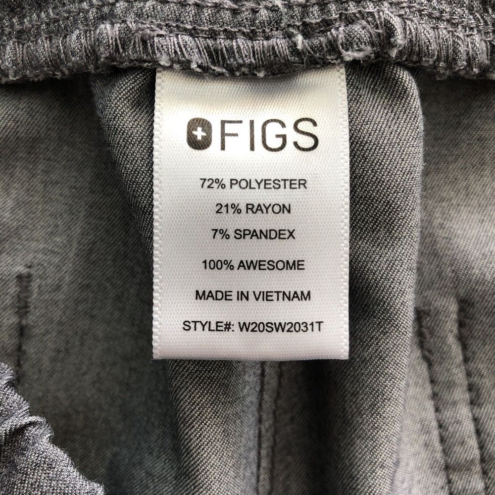 FIGS Gray Technical Collection Shirt Jogger Scrub Set Women's Large - Picture 12 of 16